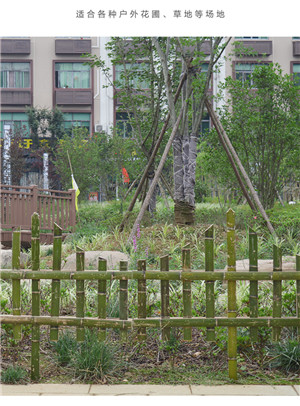 自制竹子围栏