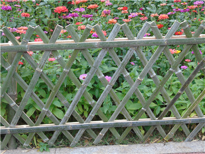 竹篱笆护栏可以营造美丽乡村