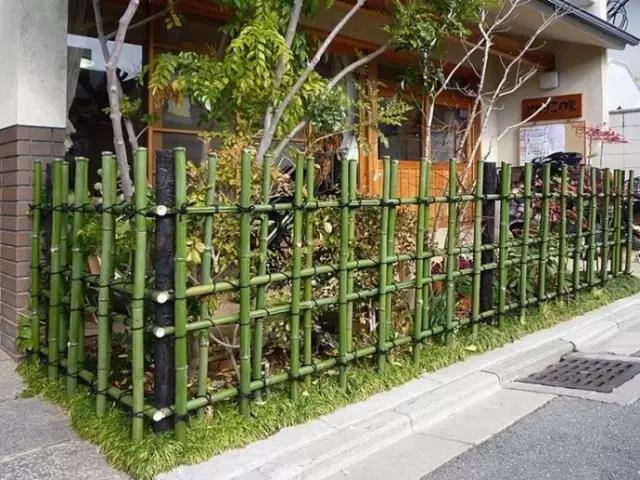 户外花园隔断竹篱笆围栏
