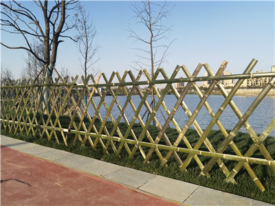 竹篱笆在园林景观中的使用！